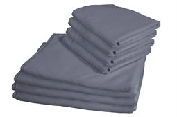 Microfiber håndklæder - Antracitgrå/Blå  - pakke med 8 stk - Letvægts håndklæder 